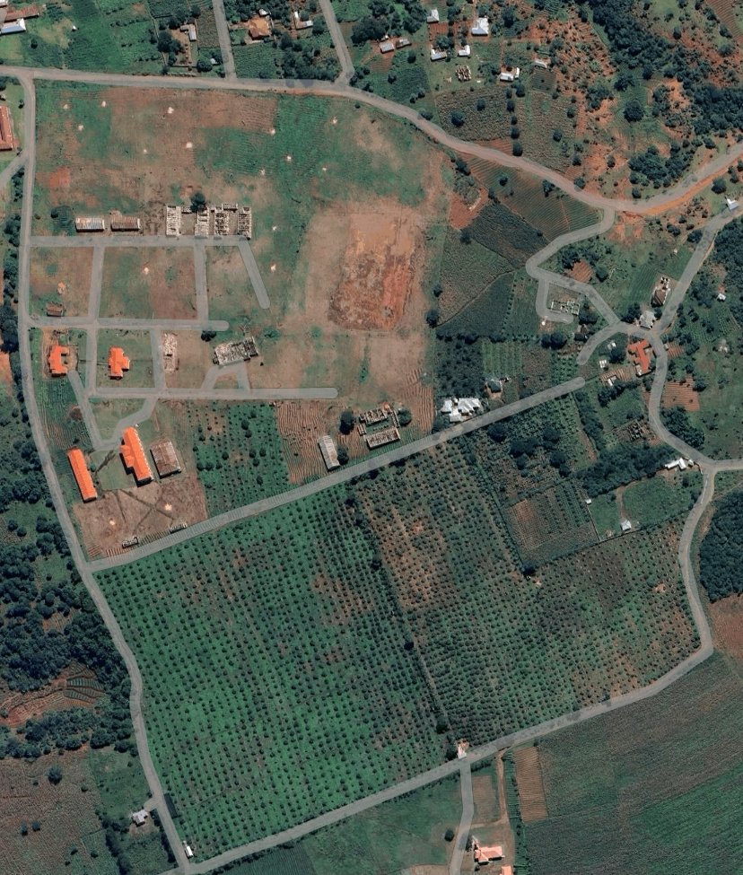 Satellite view showing full extent of Wiza Avocado Farm